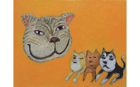 アーティストが『愛しいペットのポートレート』描きます 6号サイズ 410×318mm (縦横対応）【アート F6号サイズ　油絵 横井山泰 美術 作家 410×318mm 神奈川県 小田原市 ペット ペット】