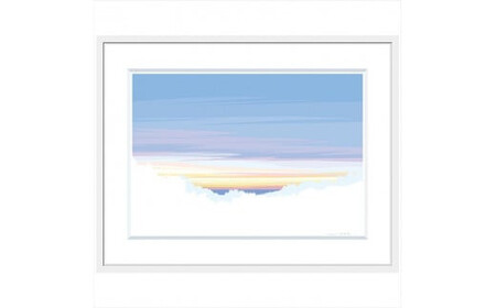 【旅の終わりに】直筆サイン入り　額付きジークレープリント　小田原にある景色　心象風景　片田舎の風景　子供の頃に見た風景　海　空　山 アート アート