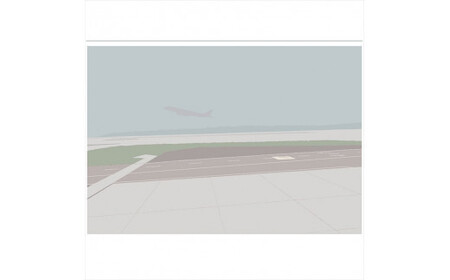 【始まったことと、終わったことと】直筆サイン入り　額付きジークレープリント　小田原にある景色　心象風景　片田舎の風景　子供の頃に見た風景　海　空　山 アート アート