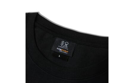 LOHASTYLE CORDURA天竺 CHIGASAKI 半袖T ブラック オリジナル Tシャツ 半袖 黒 男女兼用 湘南 茅ヶ崎市 神奈川県 L