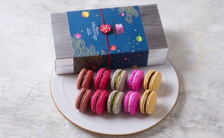 完熟茅ヶ崎マカロン 10個入り お菓子 スイーツ 洋菓子 ショコラ ショコラフロマージュ ピスタチオ あまおうヴァニーユ 沖縄ロイヤルミルクティ 化粧箱入り