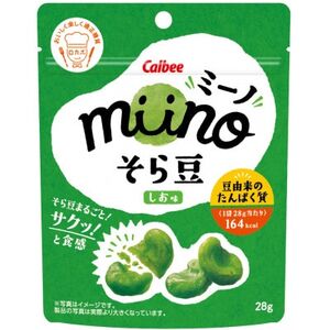 カルビーmiino(ミーノ) そら豆 しお味 12個入り スナック菓子【帯広工場製造】【1519309】