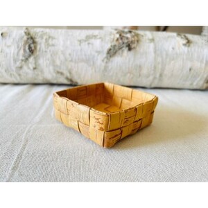 白樺細工 四角カゴ【1607624】