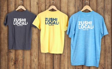 逗子オリジナル　速乾性ドライTシャツ　(ZUSHI LOCAL)　ヘザーブルー 160cmサイズ