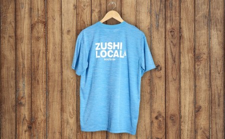 逗子オリジナル 速乾性ドライTシャツ (ZUSHI LOCAL) ヘザーブルー Sサイズ
