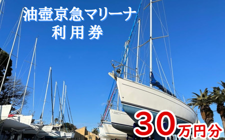 油壺京急マリーナ利用券30万円分 M017-003-02 チケット 体験