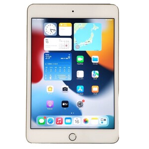 084-02【数量限定】iPad mini 4（128GB・ゴールド）　再生タブレットPC