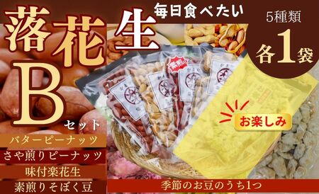 落花生 豆 毎日食べたい落花生セット（5袋）B  009-05-1