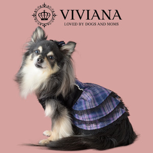 犬 服 ドッグウェア「VIVIANA」1stAnniversaryドレス（Purple）|犬用 服 ペット犬 ドッグ ペット用品 愛犬 ファッション 秦野 神奈川