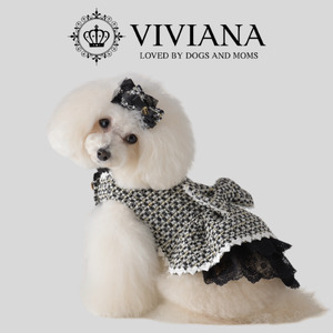 犬 服 ドッグウェア「VIVIANA」2ndAnniversaryドレス（Black）|犬用 服