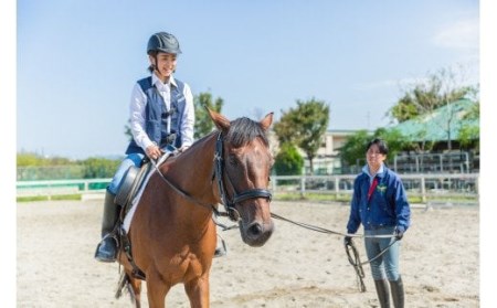 030-09体験乗馬レッスン3回コース+蹄鉄プレゼント