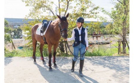 体験乗馬レッスン3回コース＋蹄鉄プレゼント　030-09