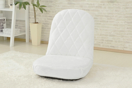 【ふるなび限定】女性の部屋になじむ座椅子 ホワイト [0381] FN-Limited