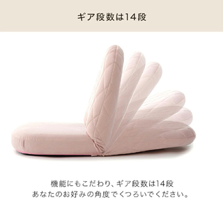【ふるなび限定】女性の部屋になじむ座椅子 ホワイト [0381] FN-Limited