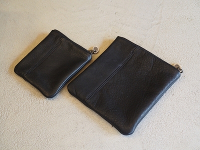 鹿革ポーチ (シカク・大) [kaku. 角]｜革製品 革 ポーチ レザー 小物入れ 大きめ ファッション 収納 [0521]