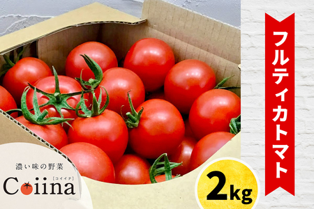 [2025年12月下旬より発送] フルティカトマト 2kg｜ブランドトマト 濃い味 リコピン アイメック栽培 甘い 旨い 食感が良い [0673]