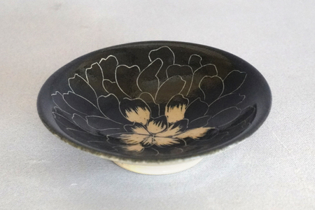 源太夫窯 和食器『丸皿』1枚 [黒][0961]