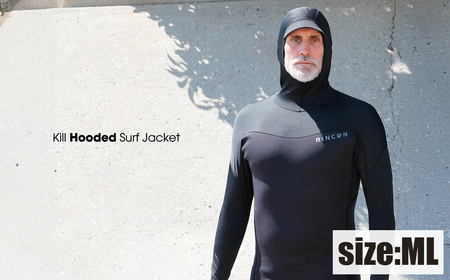 ウエットスーツ　Rincon 1mm KILL HOODED 長袖 JACKET。真夏仕様5.5cmバイザー付き  MLサイズ