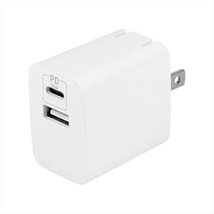 Owltech(オウルテック) 最大PD20W出力 USB Type-C×1 USB Type-A×1 AC充電器　ホワイト OWL-APD20C1A1-RWH【 充電器 神奈川県 海老名市 】