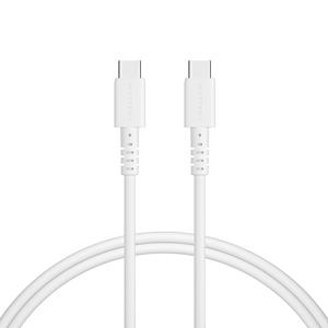 しなやかで絡まない シリコンケーブル 急速充電 データ転送対応 USB-C to USB-C iPhone16e 16 15 Android各種 2m カラバリ全8色 2年保証(MOT-SCBCCG200) エアリーホワイト 【 MOTTERU ガジェット 充電ケーブル スマホケーブル 海老名市 】