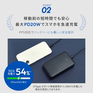 Owltech(オウルテック) 20000mAh  最大PD20W出力対応 USB Type-C入出力／USB Type-A出力 モバイルバッテリー  OWL-LPB20028-BK ブラック【 神奈川県 海老名市 】