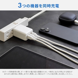 Owltech 最大65W出力 USB Type-C×2 USB Type-A×1 AC充電器 ブラック OWL-APD65C2A1GS-BK【 ガジェット 神奈川県海老名市 】