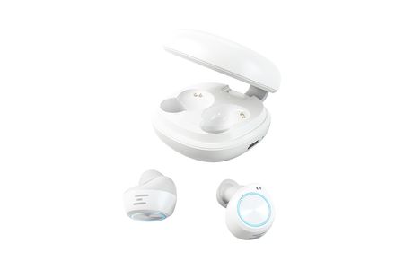 薄型イヤーピースでコンパクト AAC・SBC対応 完全ワイヤレスイヤホン OWL-SAMU-SE05-WH