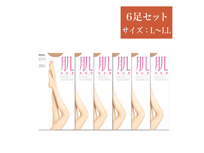 ASTIGU【肌】ストッキング 6足セット ( サイズ:L~LL )