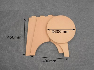  強化段ボールで設計した環境に優しいスツール【配送不可地域：北海道・九州・沖縄・離島】スツール