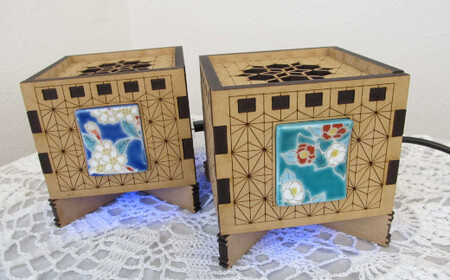 えあコロ(光触媒空気清浄機)／陶磁器（桜と椿）