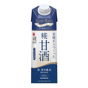マルコメ プラス糀 糀甘酒LL糀リッチ粒 1000ml×6本 無塩タイプ 甘酒【 甘酒 糀甘酒 麹甘酒 神奈川県 南足柄市 】