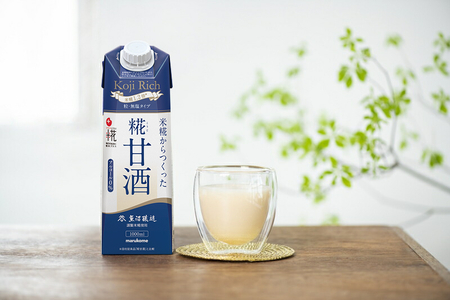 【定期便3ヶ月】マルコメ プラス糀 糀甘酒LL糀リッチ粒 1000ml×6本 無塩タイプ 甘酒【 甘酒 糀甘酒 麹甘酒 神奈川県 南足柄市 】