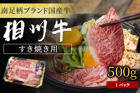 【国産希少牛】 相州牛（すき焼き用） 500g 南足柄ブランド 国産牛 肉 ふるさと納税【すき焼き 牛肉 お肉 ブランド牛 神奈川県 南足柄市 】