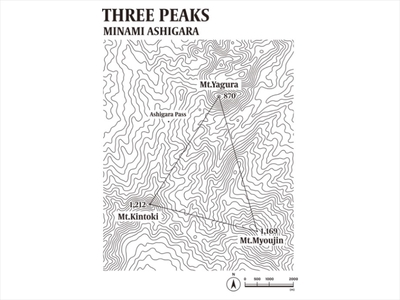 モンベルTシャツ 南足柄市オリジナルデザイン(等高線)<ホワイト/M>【 神奈川県 南足柄市 】