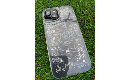 kibanスマホカバー 部品搭載仕様 プリント基板 スマホケース スマホカバー スマホアクセサリー 耐熱性 スマートフォン PC iPhone XR  緑