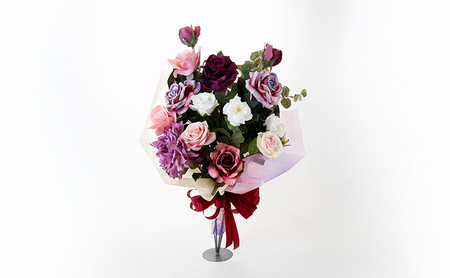 世界に一つだけのオーダーメイドフラワー あーとみゆき 枯れないお花 (造花・アーティフィシャルフラワー) の花束をオーダーするチケット 33,000円分 花材 資材 送料込み