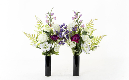 世界に一つだけのオーダーメイドフラワー あーとみゆき 枯れないお花 (造花・アーティフィシャルフラワー) の仏花・供花・墓花・をオーダーするチケット27,500円分  花材 資材 送料込み