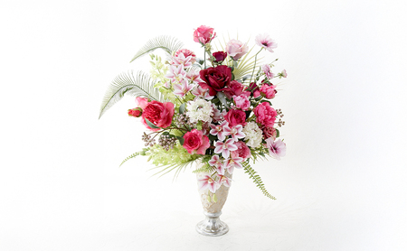 世界に一つだけのオーダーメイドフラワー あーとみゆき 枯れないお花(造花・アーティフィシャルフラワー)で作るフラワーアレンジメントをフルオーダーするチケット 137,500円分 花材 資材 送料込み