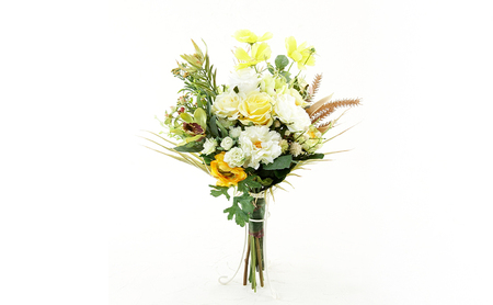 あーとみゆき 枯れないお花(造花・アーティフィシャルフラワー)で世界に一つだけのウェディングブーケを作るワークショップチケット 結婚式 クラッチブーケ 花材 資材 レッスン料込