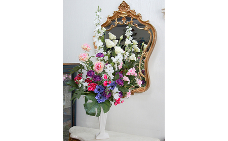 〈店頭受取限定〉 世界に一つだけのオーダーメイドフラワー あーとみゆき 枯れないお花(造花・アーティフィシャルフラワー)で作るフラワーアレンジメントをフルオーダーするチケット 220,000円