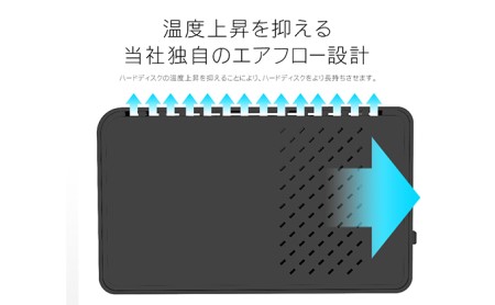 3.5インチ外付けハードディスクドライブ(SHELTER)/USB3.2(Gen1)対応ブラック1TB
