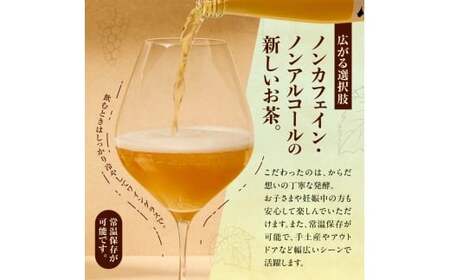 北海道TEAコンブチャ ブドウリーフ発酵 炭酸ドリンク 健康志向 甘さ控えめ_Y037-0348