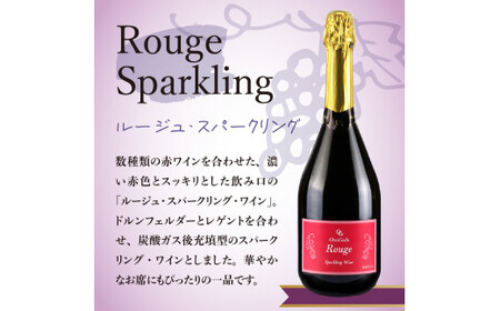 【先行予約：2025年4月以降発送】特別なおもてなしに スパークリング ワイン 紅白セット 750ml  ×各1本 オチガビワイナリー 北海道 余市町産 飲み比べ ぶどう アルコール お酒 濃厚 フレッシュ 飲みやすい ギフト お祝い パーティー お取り寄せ _Y012-0101