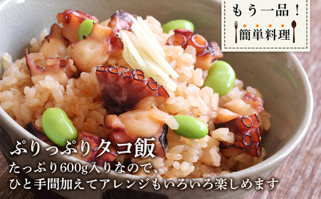 北海道産 やわらか煮たこ足(約600g)2本セット<菊地水産>_Y020-0429