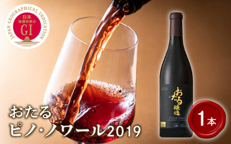 ロンドン国際ワインコンクール2021 銅賞受賞 北海道 ワイン おたる ピノ・ノワール 2019 750ml × 1本 ミディアム 赤ワイン 余市町産 ぶどう 酒 洋酒 果実酒 アルコール 繊細 果実味 北海道産 スプレス お取り寄せ_Y020-0393