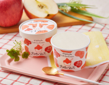 大地のアイス モウっと余市りんごセット クラフトアイスクリーム グラスフェッドミルク アルコールフリー フルーツ シナモン 甘い 夏 クリーミー 爽やか 彩り 乳化剤 安定剤 香料 無使用 家族の団らん ブランド 北海道 余市町 _Y096-0002