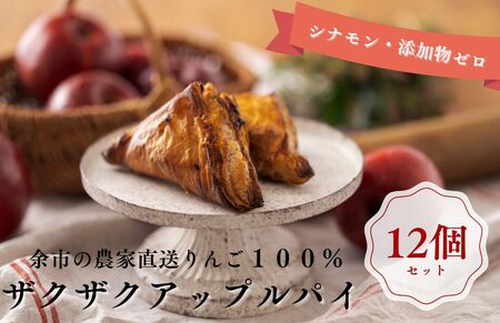 【ザクザク薫るアップルパイ（12個入）】余市 札幌 北海道 人気店 りんご 林檎 こだわり お菓子 スイーツ 本格 催事 デパート こだわりアップルパイ 余市アップルパイ 人気アップルパイ 本格アップルパイ ザクザクアップルパイ_Y107-0009