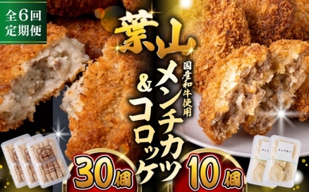 【全6回定期便】コロッケ(10個入)×3Pメンチ(5個)×2P／コロッケ メンチカツ[ASAP078]