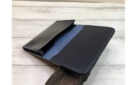 ふるさと納税 小物 神奈川県 寒川町 ルガトショルダー（牛革）のカードケース　レッド レッド ルガトショルダー（牛革）のカードケース ネイビー - 神奈川県