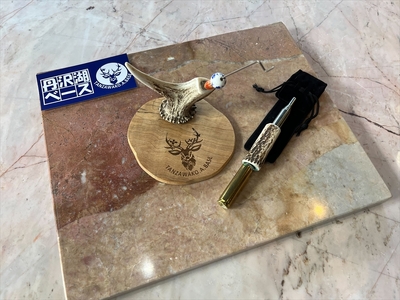 【ふるなび限定】丹沢湖ベース 蚊取り線香ホルダー＆火吹き棒セットA FN-Limited-SP【 鹿角 蚊取り線香 蚊取り線香ホルダー 火吹き棒 火吹棒 ハンドメイド アウトドア キャンプ ソロキャンプ バーベキュー 神奈川県 山北町 】